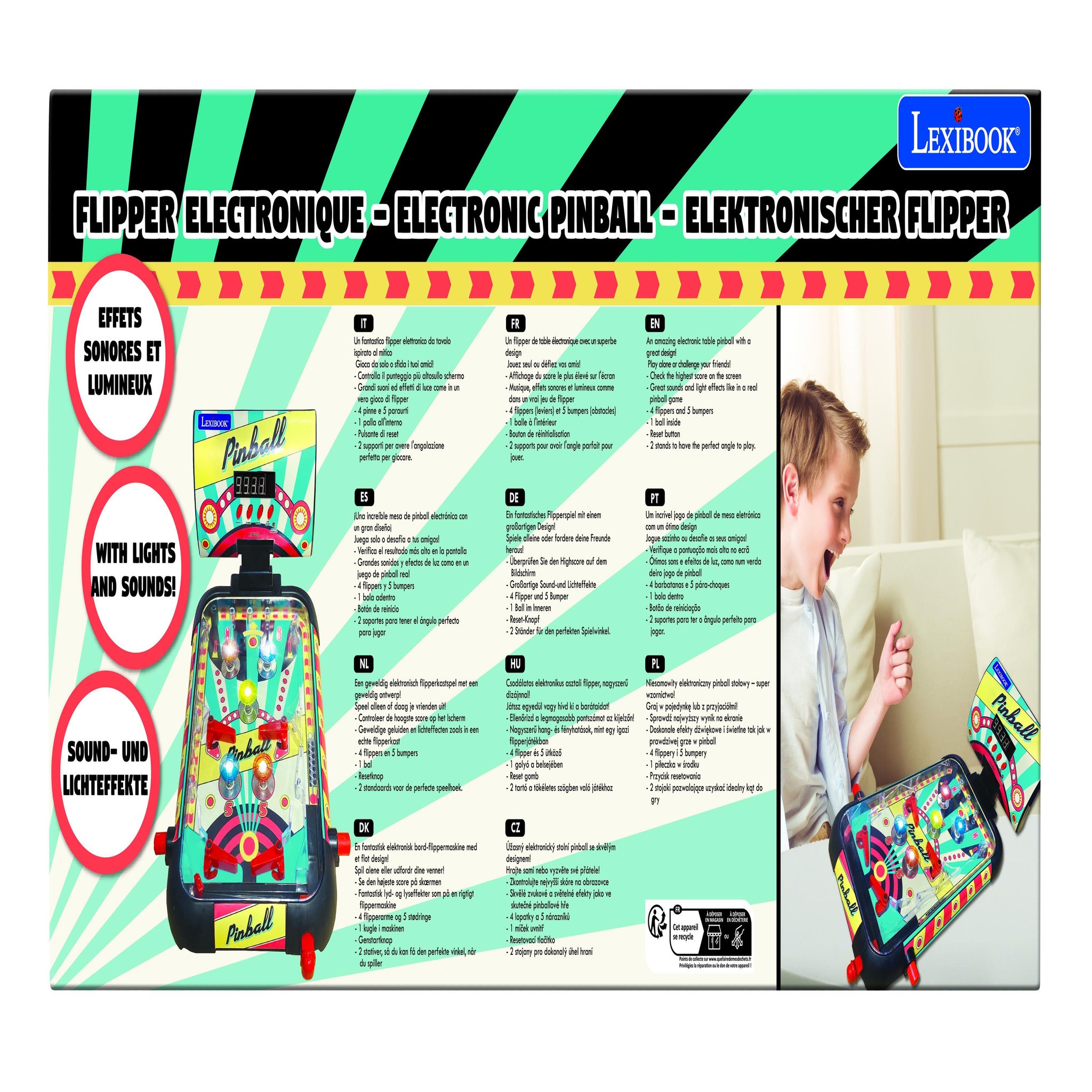 Voir la diapositive 5 : Lexibook Flipper électronique de table