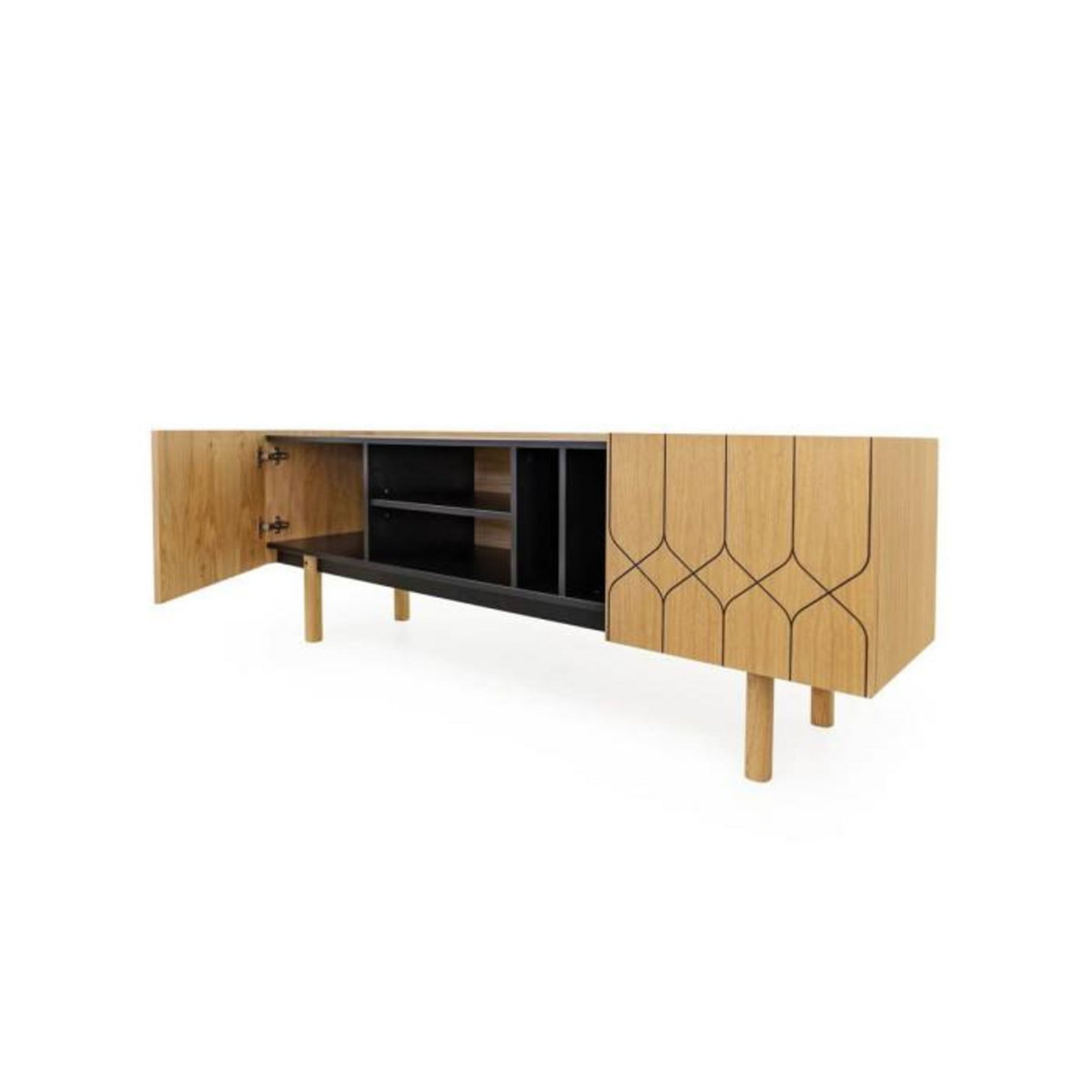 Paris Prix Meuble TV  Porto Victoria  175cm Naturel