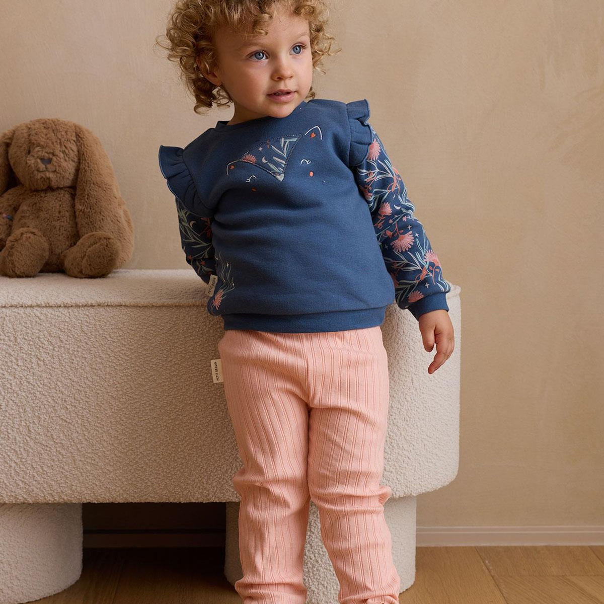 Petit Béguin Lot de 2 leggings enfant côtelés Dina