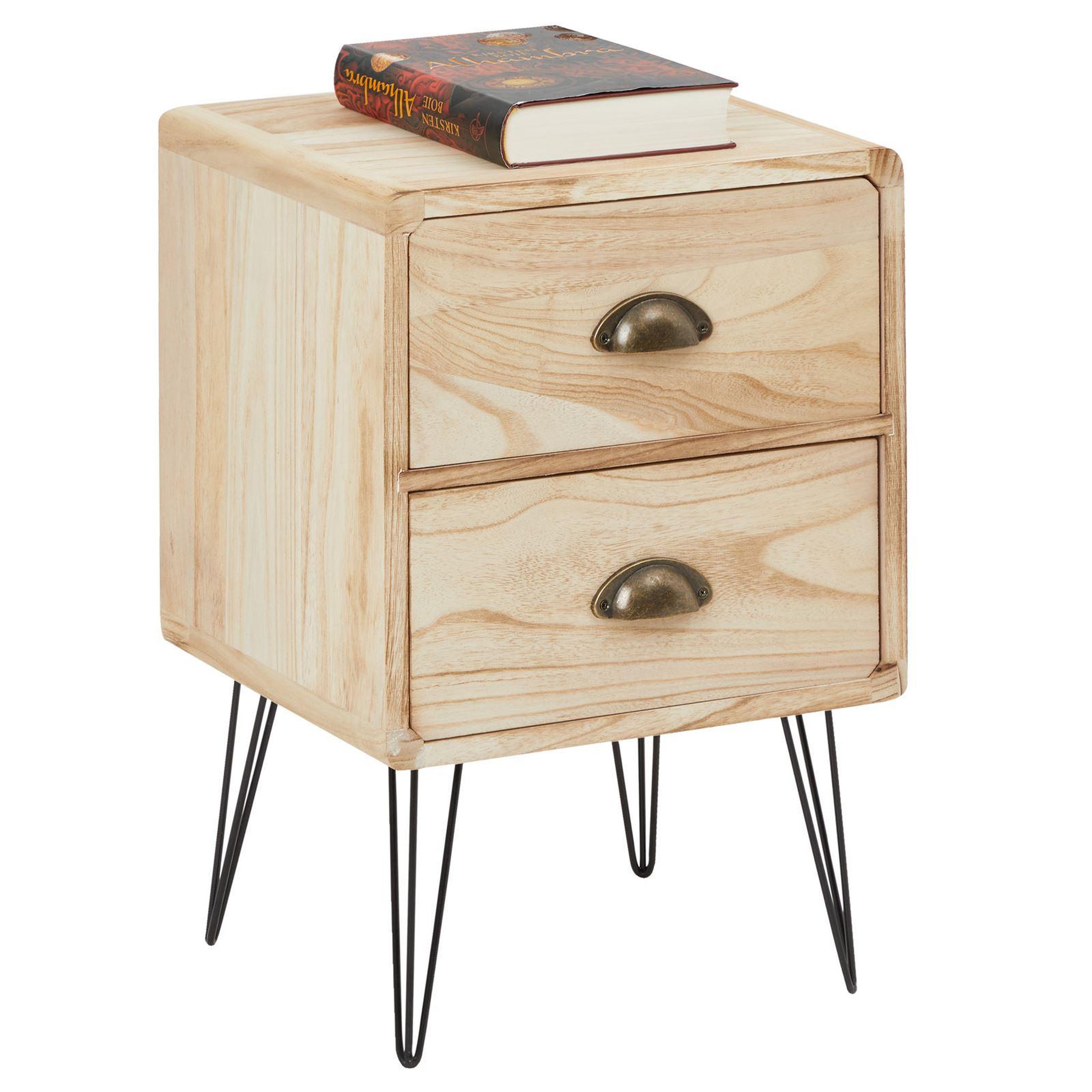 IDIMEX Table de chevet MALIA. Coloris disponibles : Marron