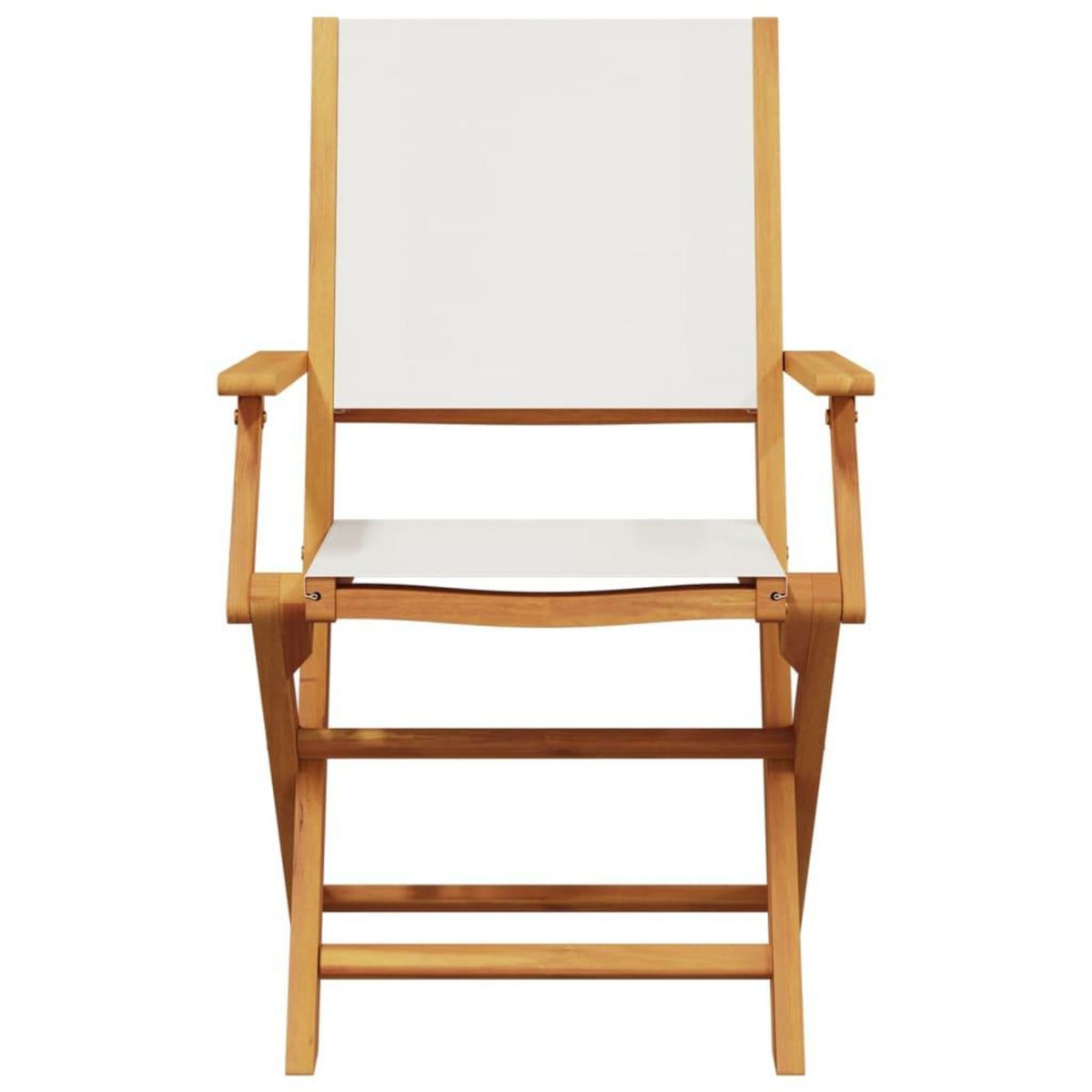 VIDAXL Chaises de jardin pliantes lot de 6 tissu et bois massif
