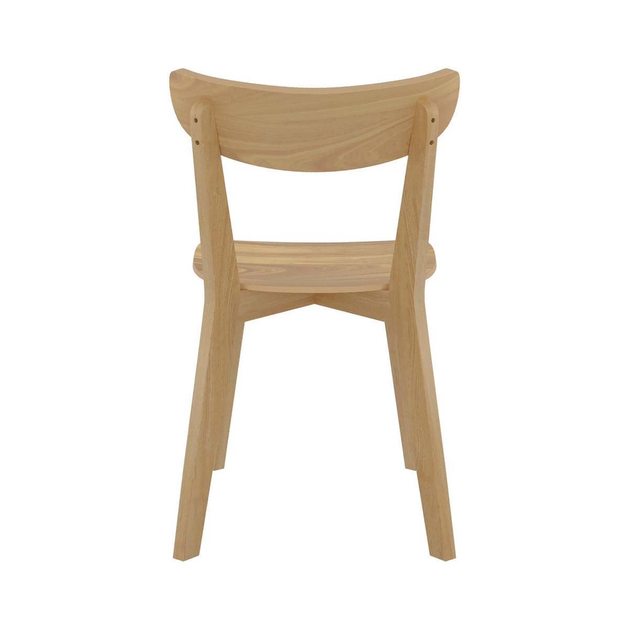 Voir la diapositive 3 : MAISON PAVANE Lot de 2 chaises en bois clair-Tabata