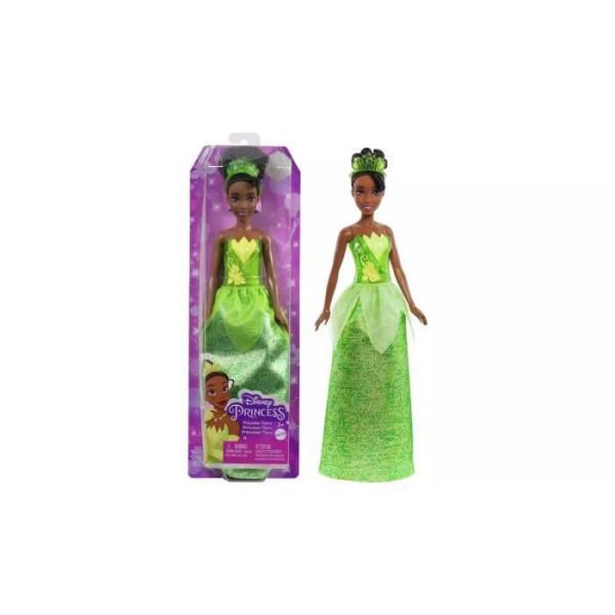Voir la diapositive 3 : DISNEY PRINCESS Tiana Poupée 29 cm, Mattel Poupée Disney Princesses habillage et accessoires HLW04