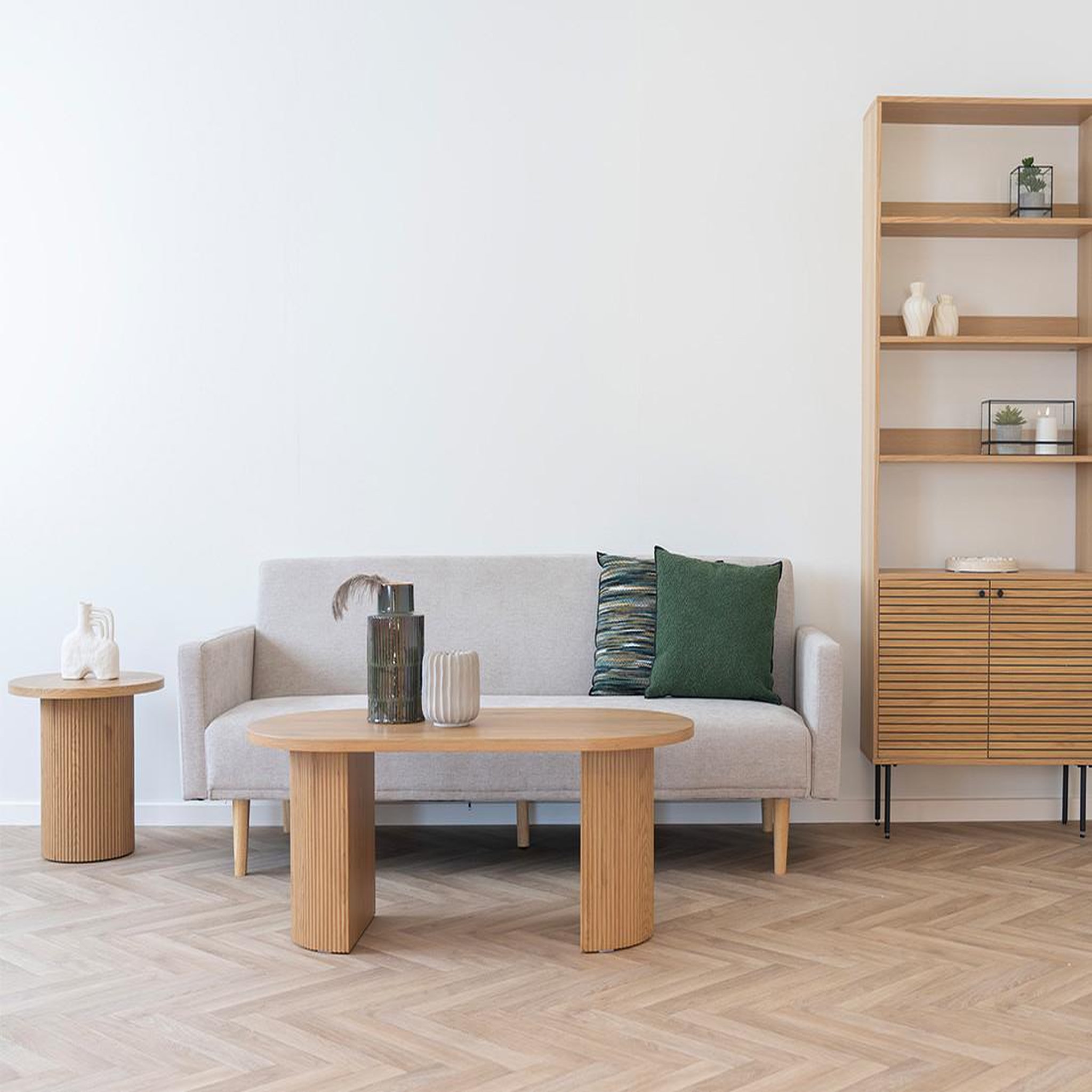 Voir la diapositive 5 : BEST MOBILIER Oliva - table basse - effet bois - 120 cm