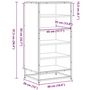 Voir la diapositive 6 : VIDAXL Etagere a chaussures noir 48x38x97,5 cm bois d'ingenierie