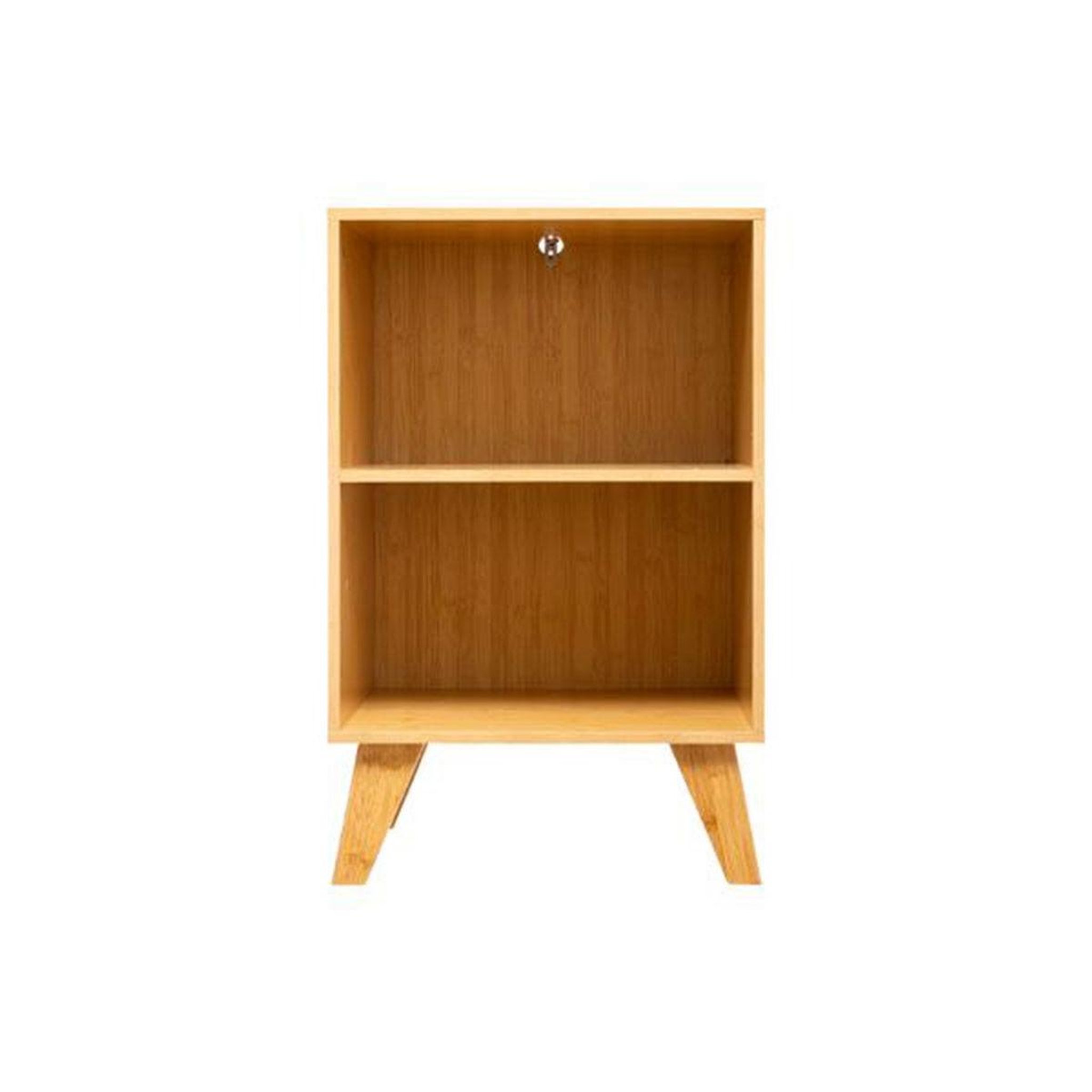 Voir la diapositive 2 : FIVE Étagère 2 niveaux bambou  bathnm  70cm naturel