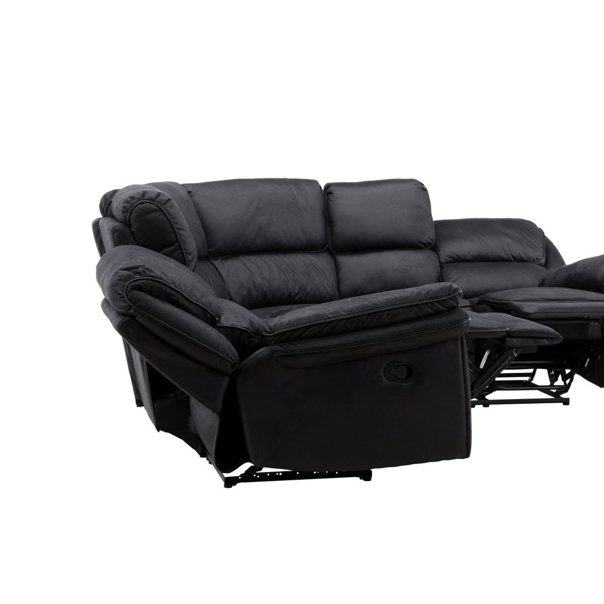 Voir la diapositive 6 : Paris Prix Canapé d'angle de relaxation  saranda  338cm noir