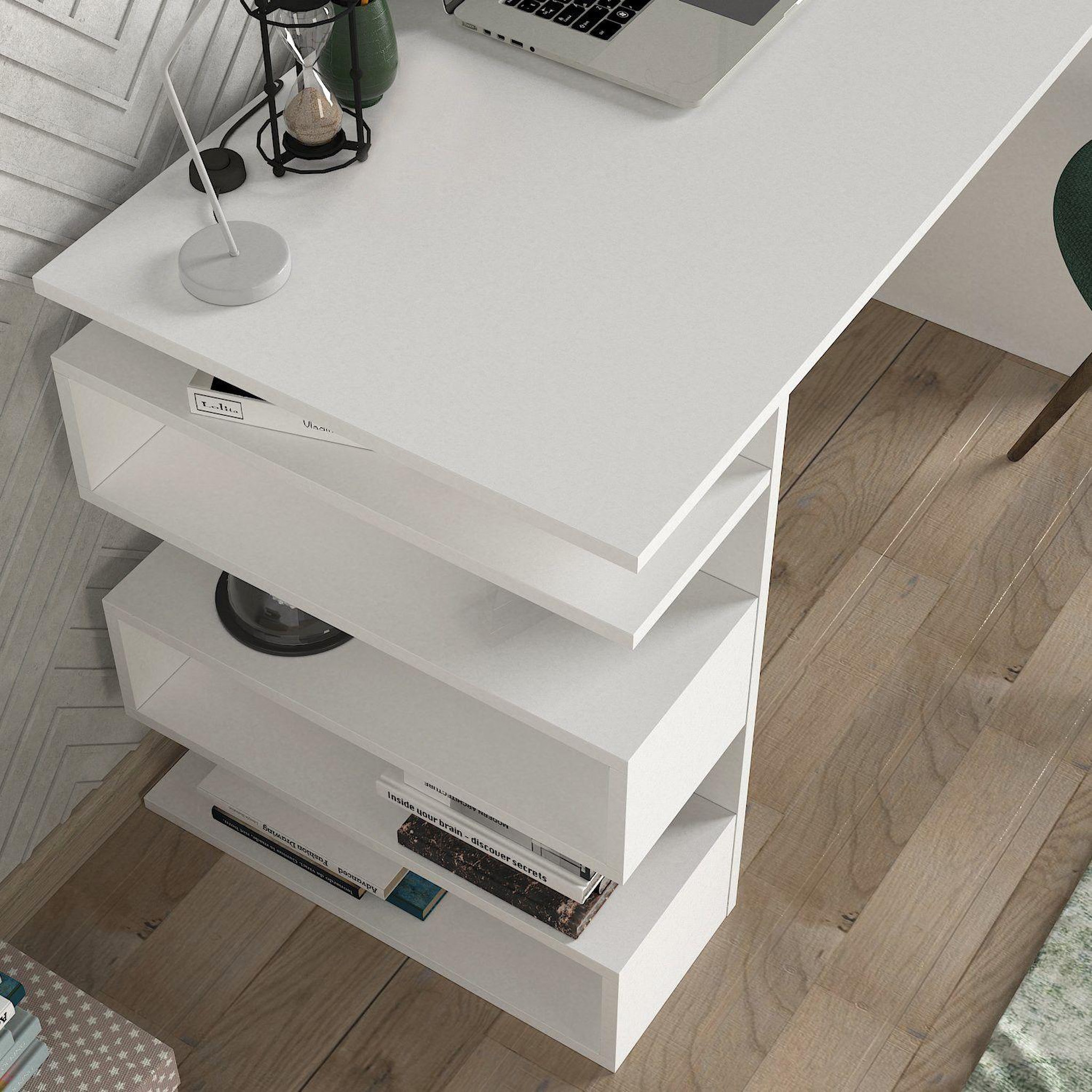 Voir la diapositive 6 : TOILINUX Bureau design avec rangements latéraux aarhurs