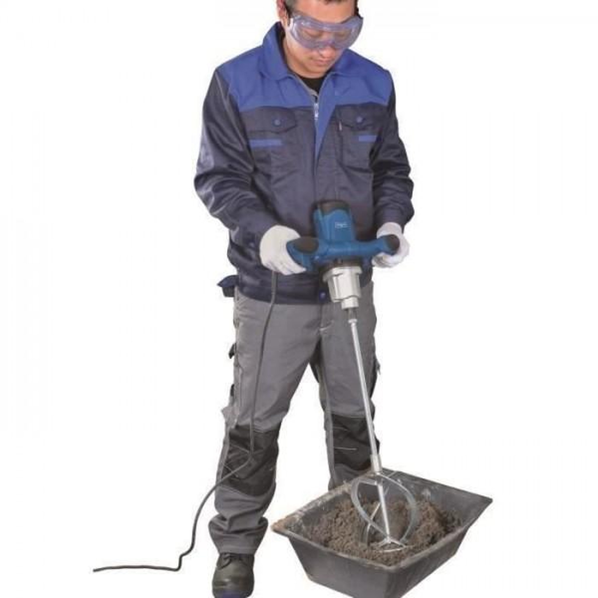 Voir la diapositive 2 : SCHEPPACH Malaxeur de mortier et peinture scheppach pm1200 - 1200 w - 2 turbines - vitesse variable