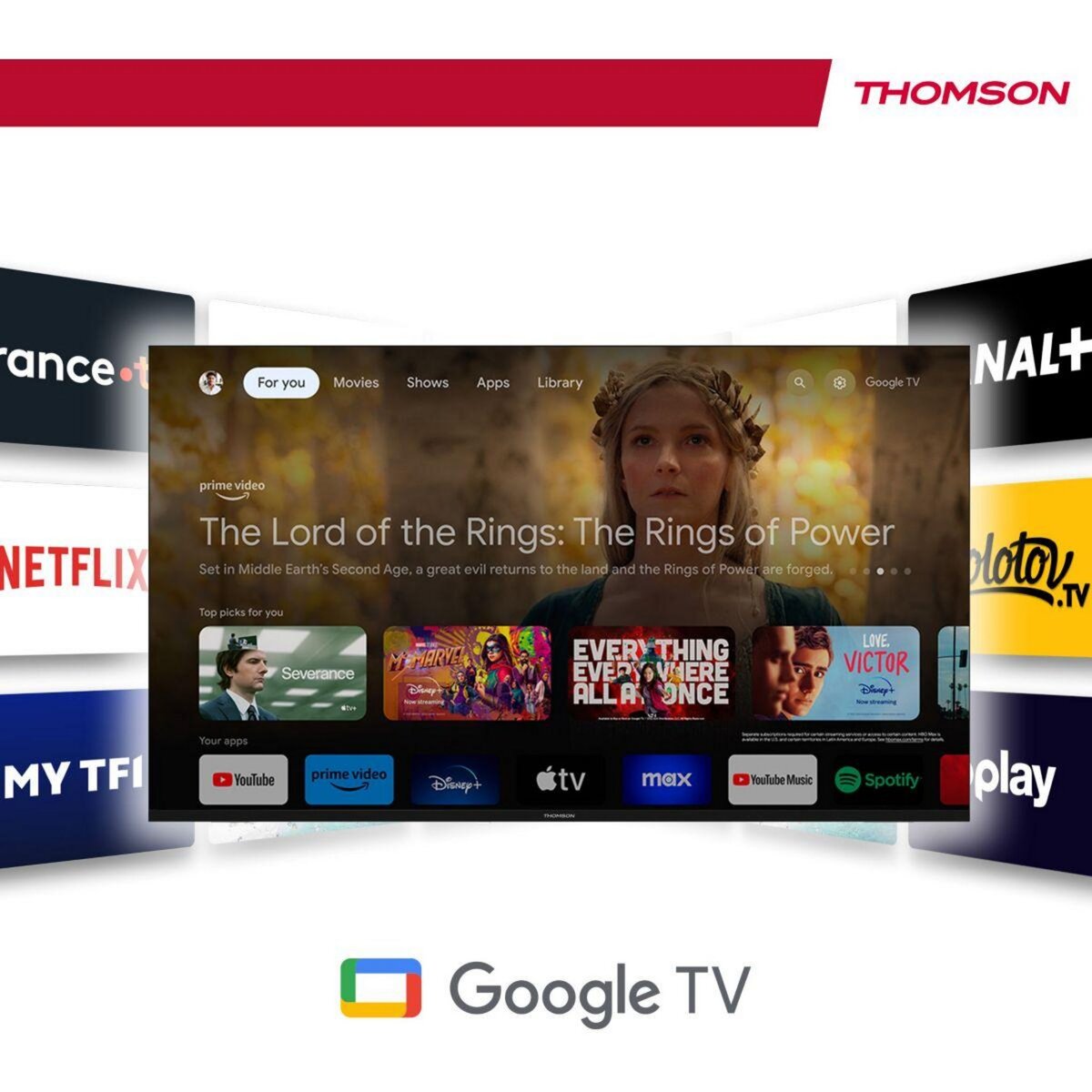 THOMSON Passerelle multimédia 145G Stick 4K avec GoogleTV