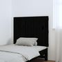 Voir la diapositive 3 : VIDAXL Tete de lit murale Noir 82,5x3x60 cm Bois massif de pin