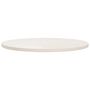 Voir la diapositive 2 : VIDAXL Dessus de table Blanc Ø80x2,5 cm Bois de pin massif