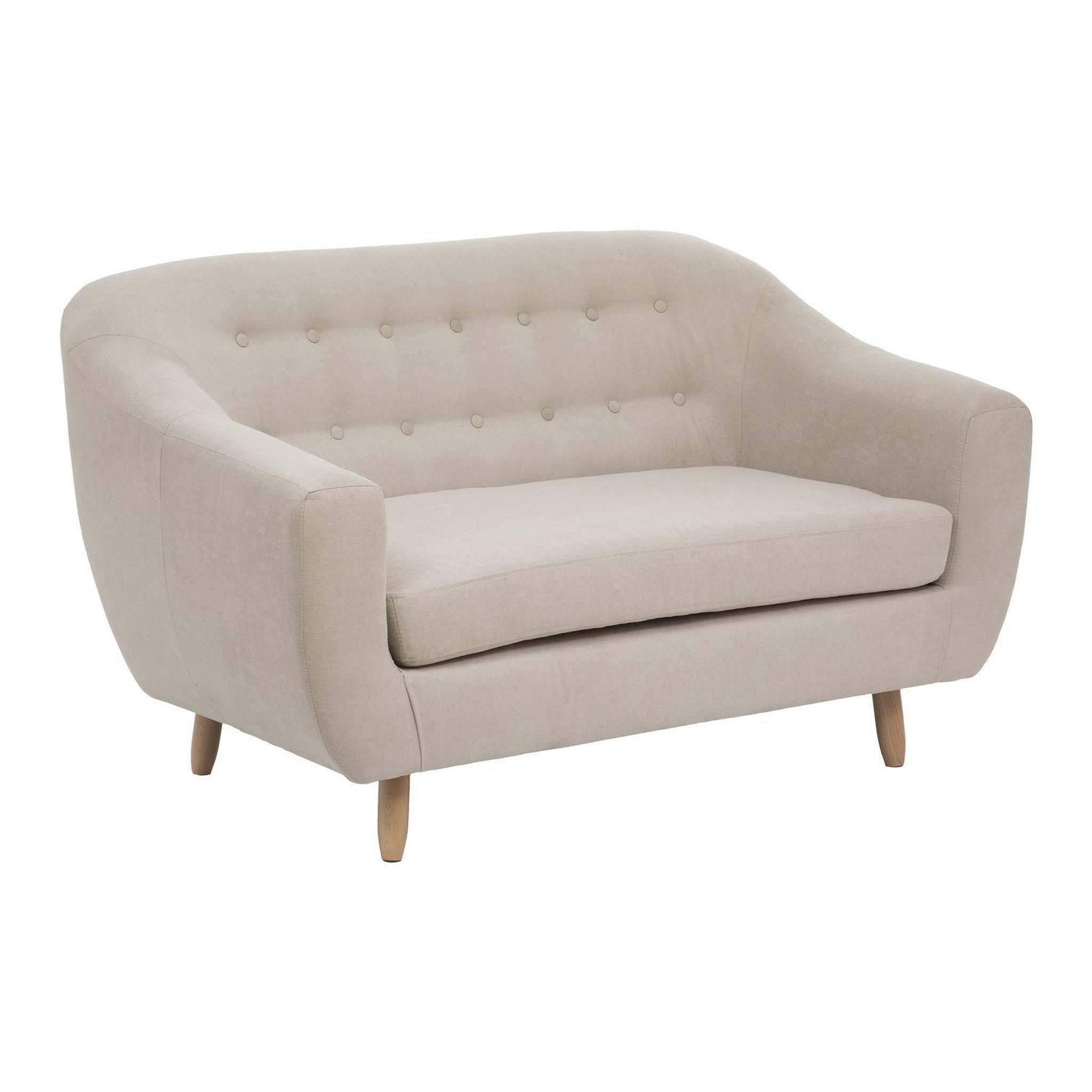 ATMOSPHERA Canapé rétro - 2 places - beige