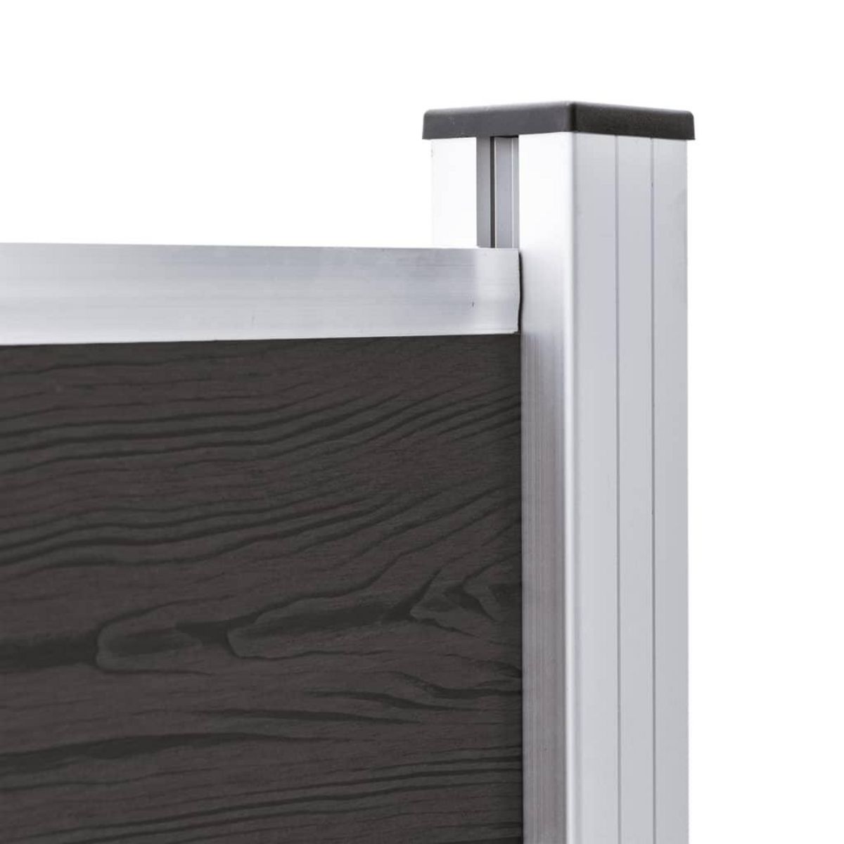 VIDAXL Panneau de cloture WPC 175x105 cm Noir