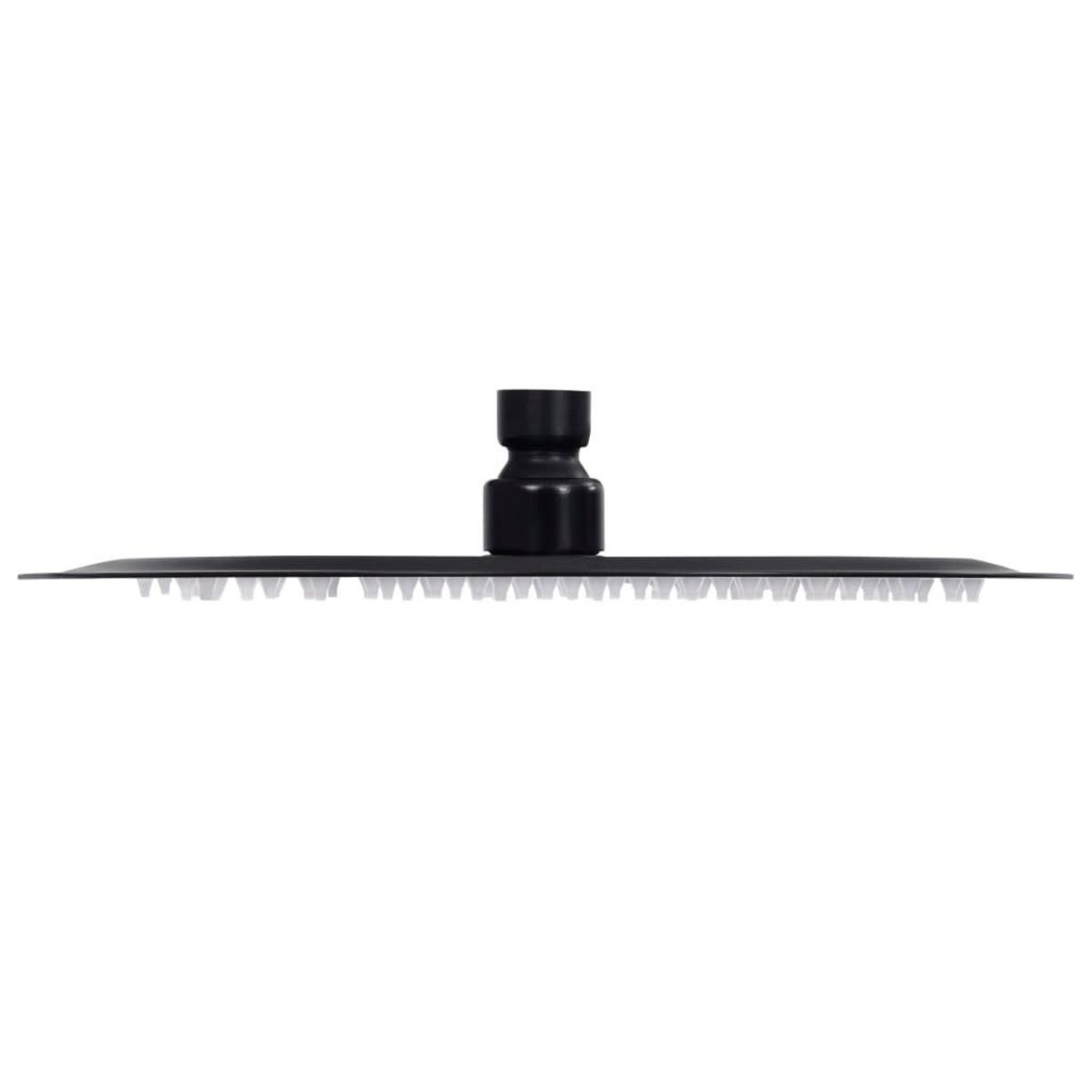 VIDAXL Pomme de douche pluie Acier inoxydable 25 cm Ronde Noir