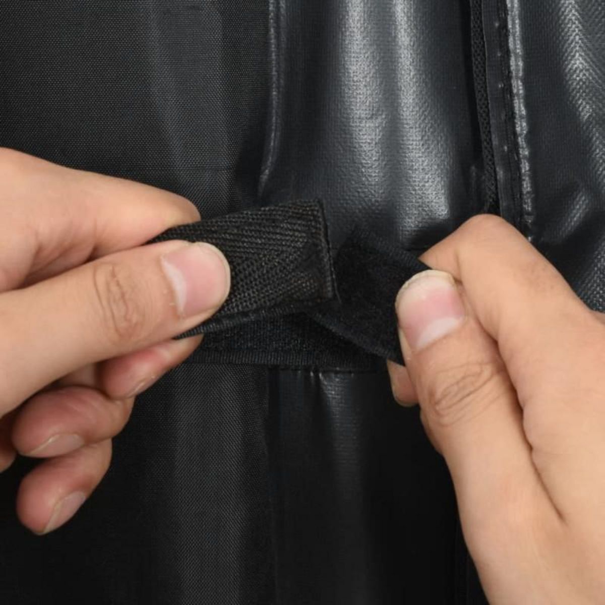 VIDAXL Sac de canne à pêche noir 150 cm tissu oxford