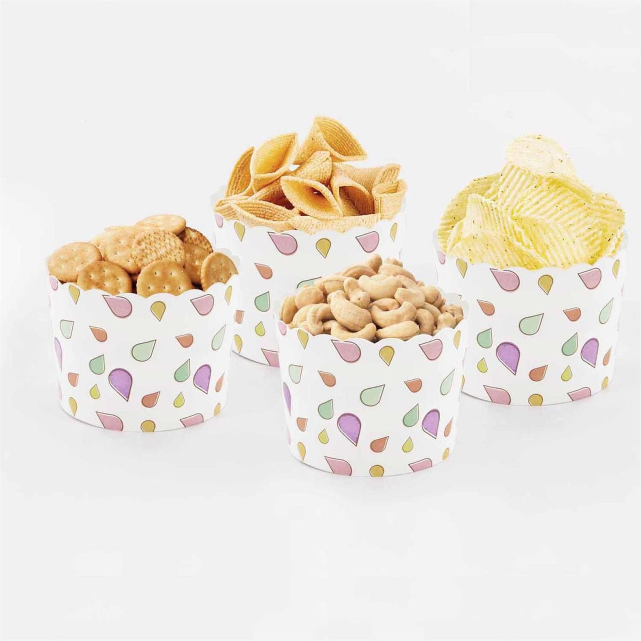 Voir la diapositive 3 : The Home Deco Factory Lot de 6 Coupelles de Présentation  Illus  7cm Blanc