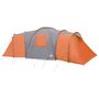Voir la diapositive 5 : VIDAXL Tente familiale a dome 12 personnes gris et orange impermeable