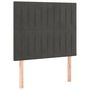 Voir la diapositive 2 : VIDAXL Tetes de lit 2 pcs Gris fonce 100x5x78/88 cm Velours
