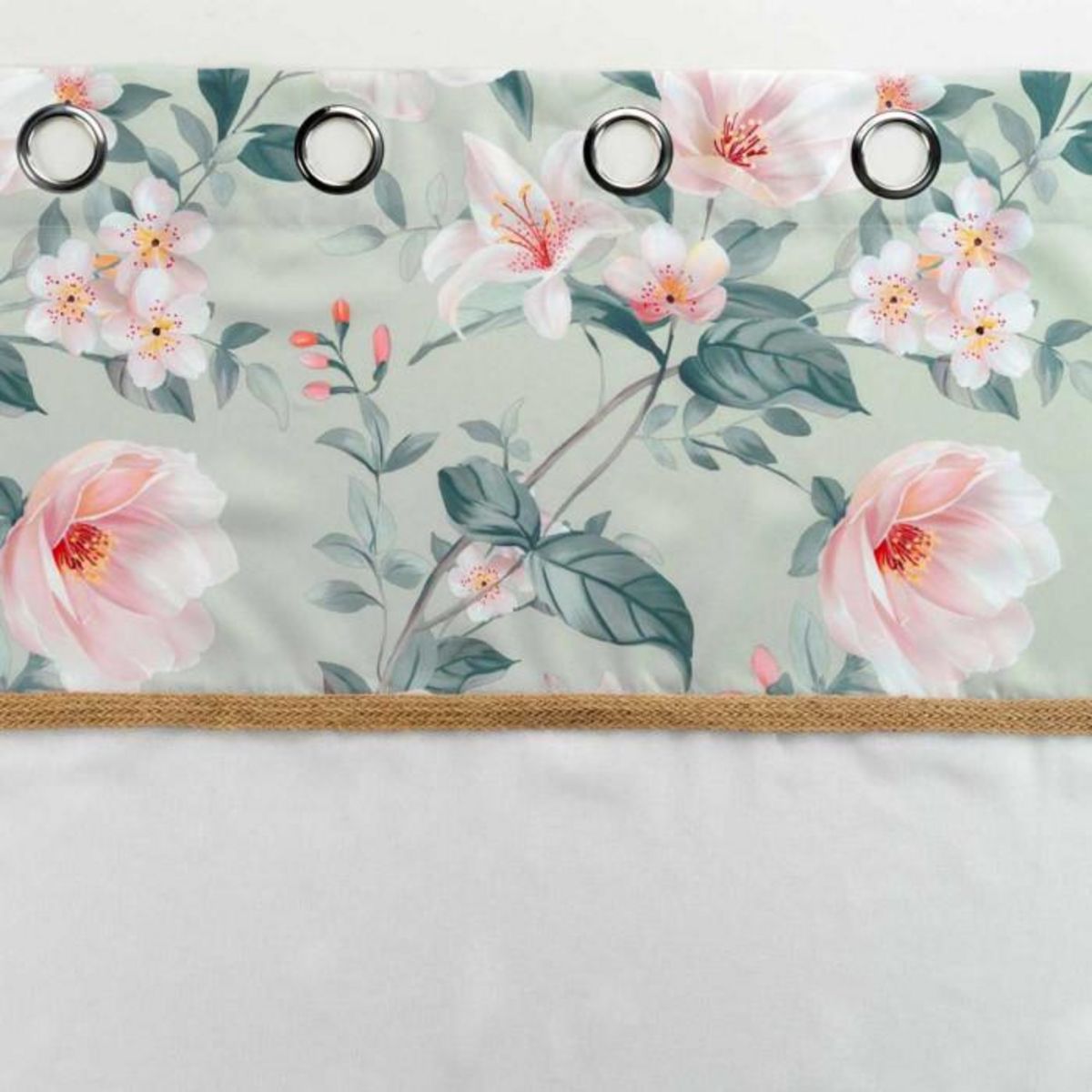 Paris Prix Rideau Voilage à Œillets  Alissia  140x240cm Menthe