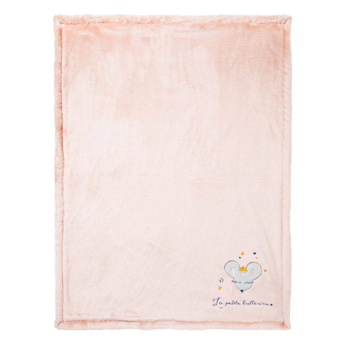 Babycalin Couverture 75x100cm bi-matiere Ballerine