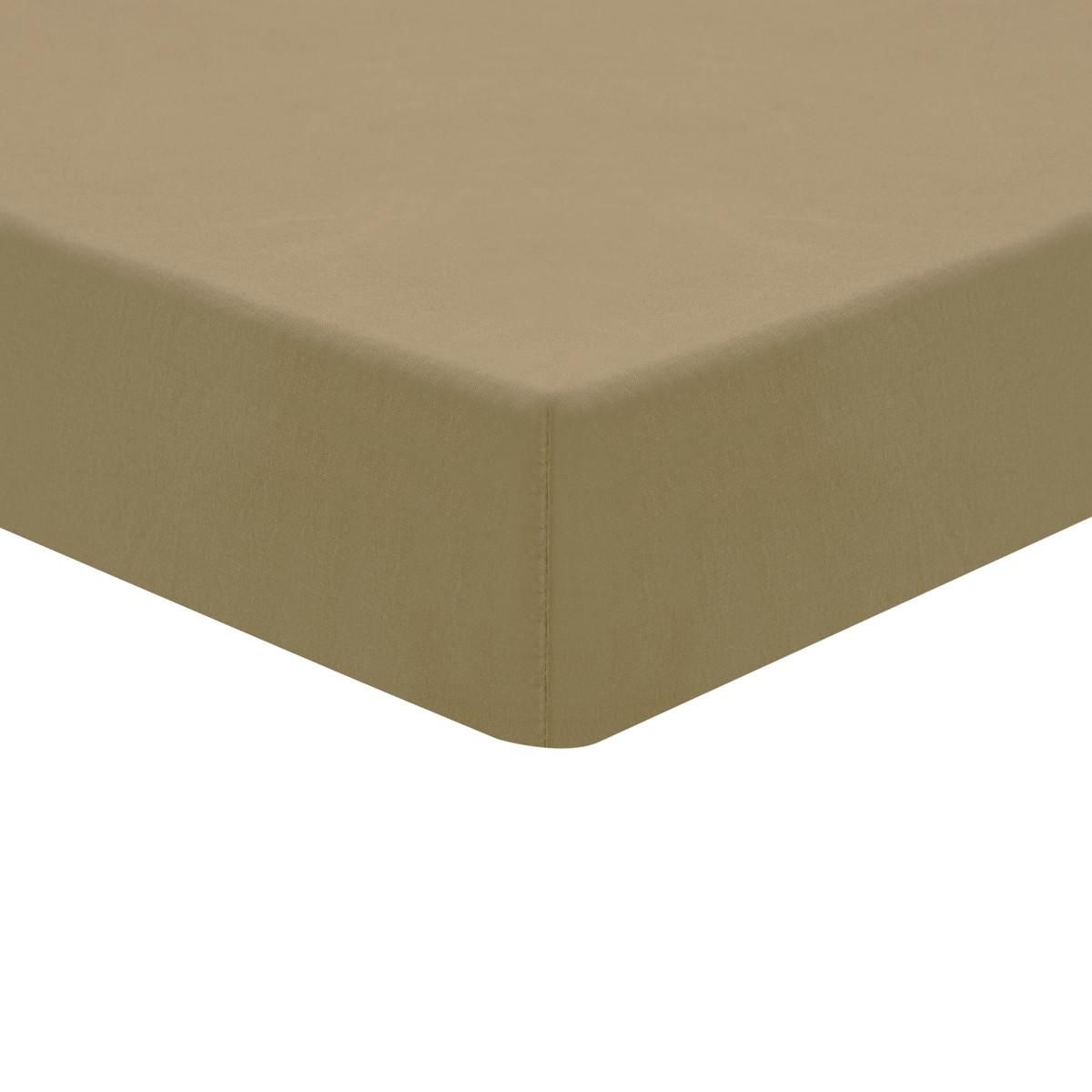 Sensei Maison Drap housse en coton lavé biologique bonnet 30 cm ORGANIKA