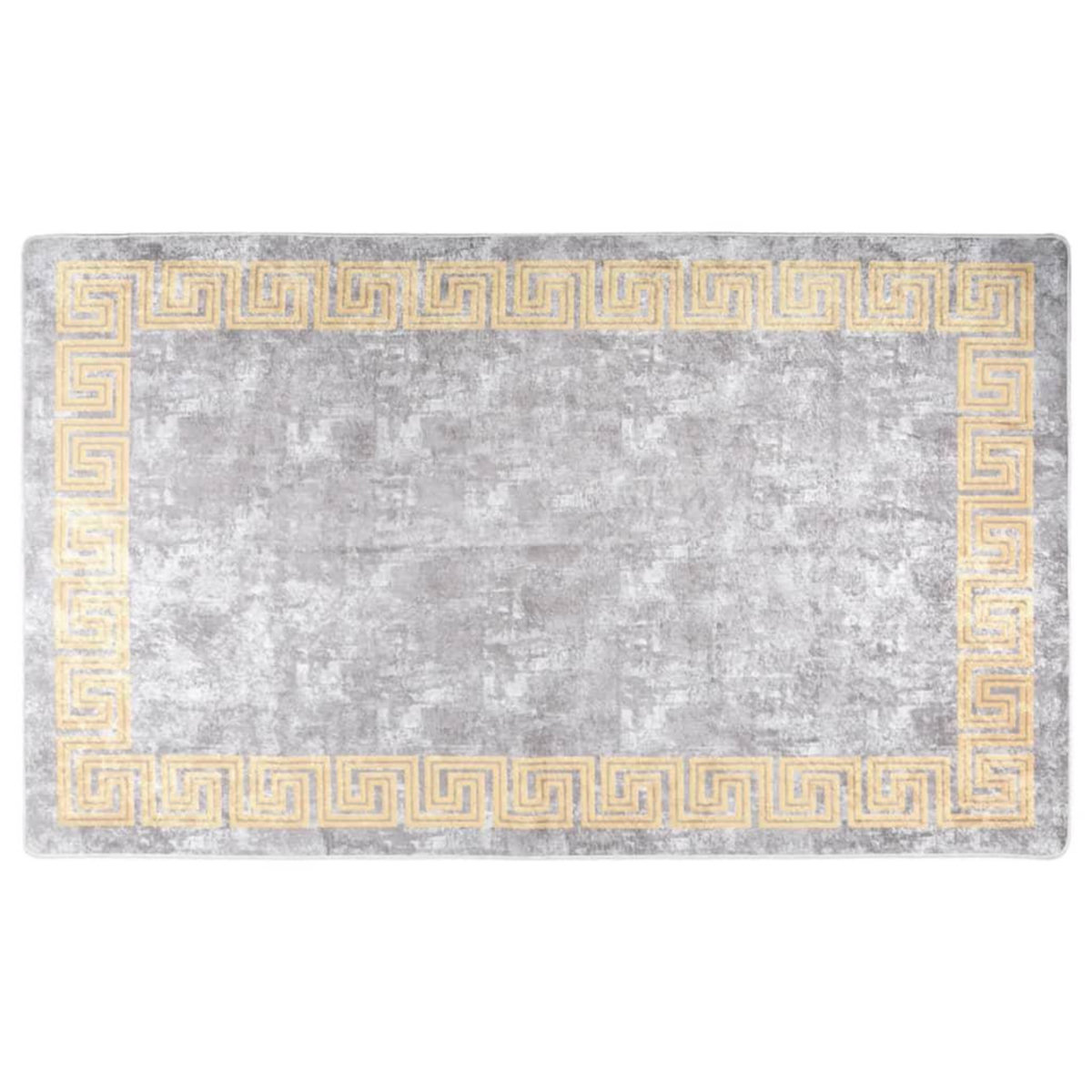 VIDAXL Tapis lavable antiderapant 120x180 cm gris
