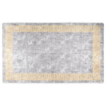 VIDAXL Tapis lavable antiderapant 120x180 cm gris