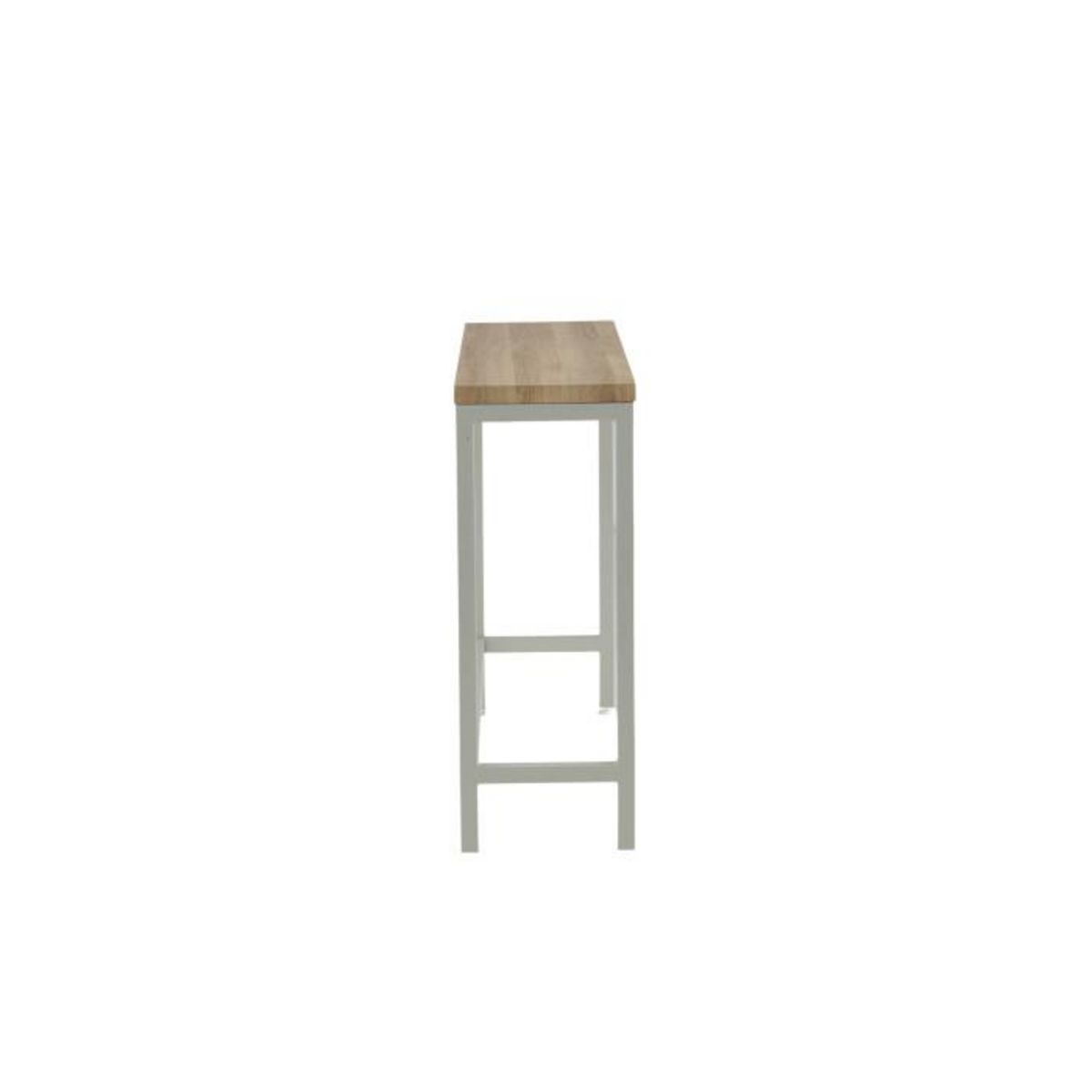 Paris Prix Console Design  Rise  110cm Naturel & Gris