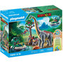 Voir la diapositive 2 : PLAYMOBIL Jeu de construction Playmobil Brachiosaure avec explorateurs et aéroglisseur