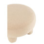 Voir la diapositive 3 : Paris Prix Pouf Rond Bouclette  Teddy  52cm Beige