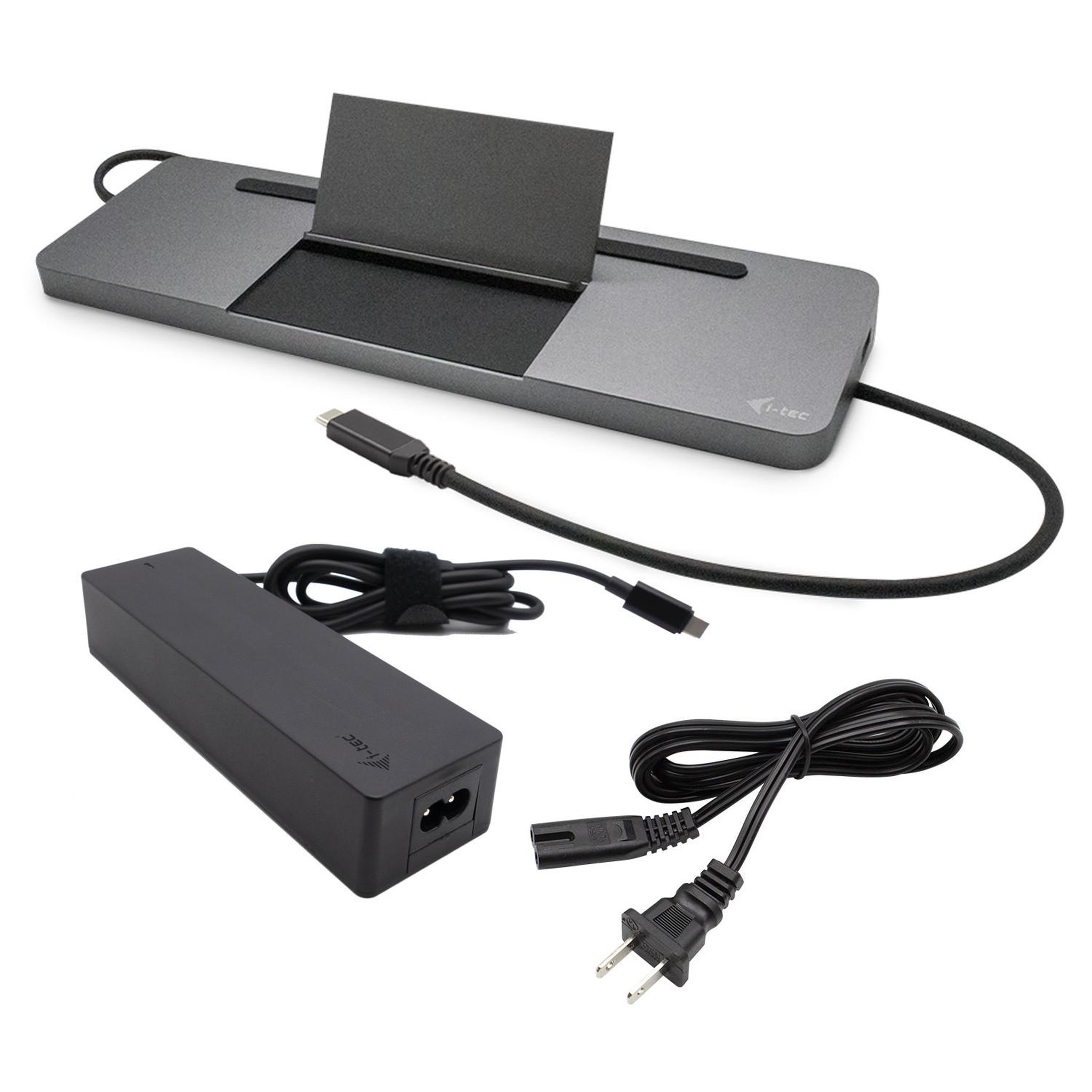 Voir la diapositive 2 : I-TEC I-tec metal sb-c ergonomic 4k 3x display docking station with power delivery 85 w + universal charger 100 w