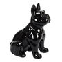 Voir la diapositive 1 : Paris Prix Statuette Déco en Céramique  Bulldog  20cm Noir