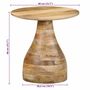 Voir la diapositive 6 : VIDAXL Table d'appoint Ø40x40 cm bois de manguier massif