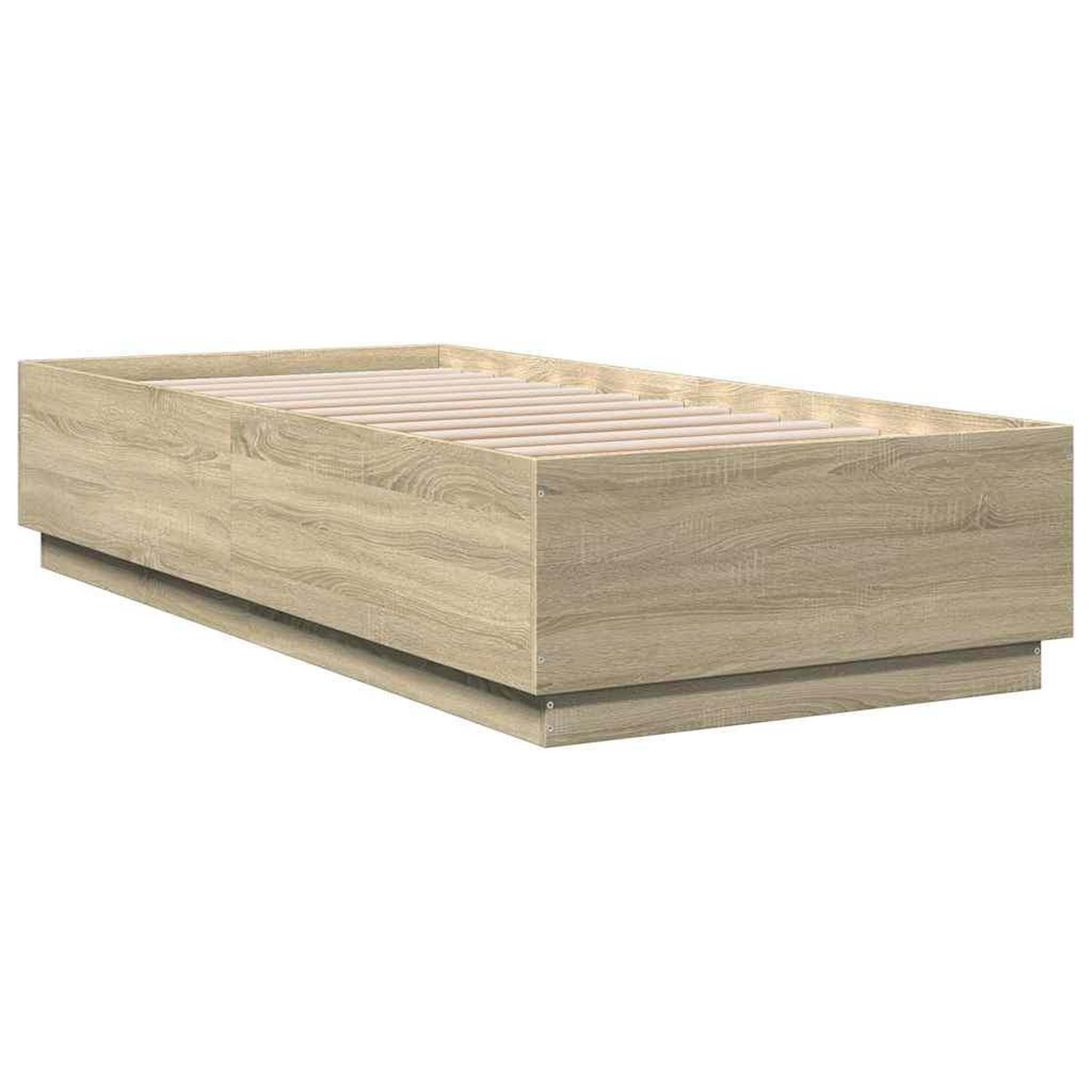 Voir la diapositive 3 : VIDAXL Cadre de lit sans matelas chene sonoma 100x200 cm