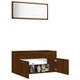 Voir la diapositive 4 : VIDAXL Ensemble de meubles de salle de bain 2 pcs Chene marron