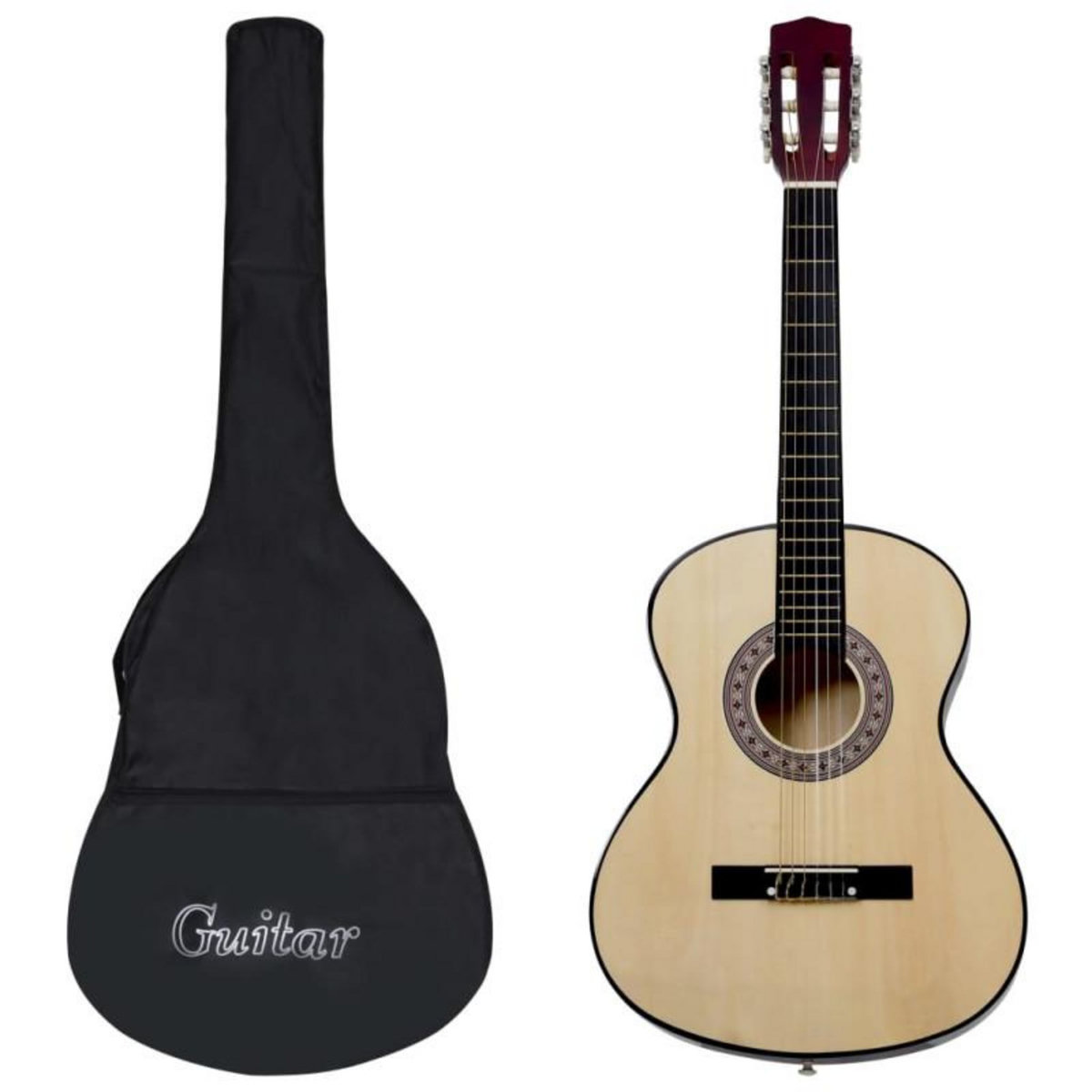 VIDAXL Guitare classique avec sac pour débutants 3 4 36