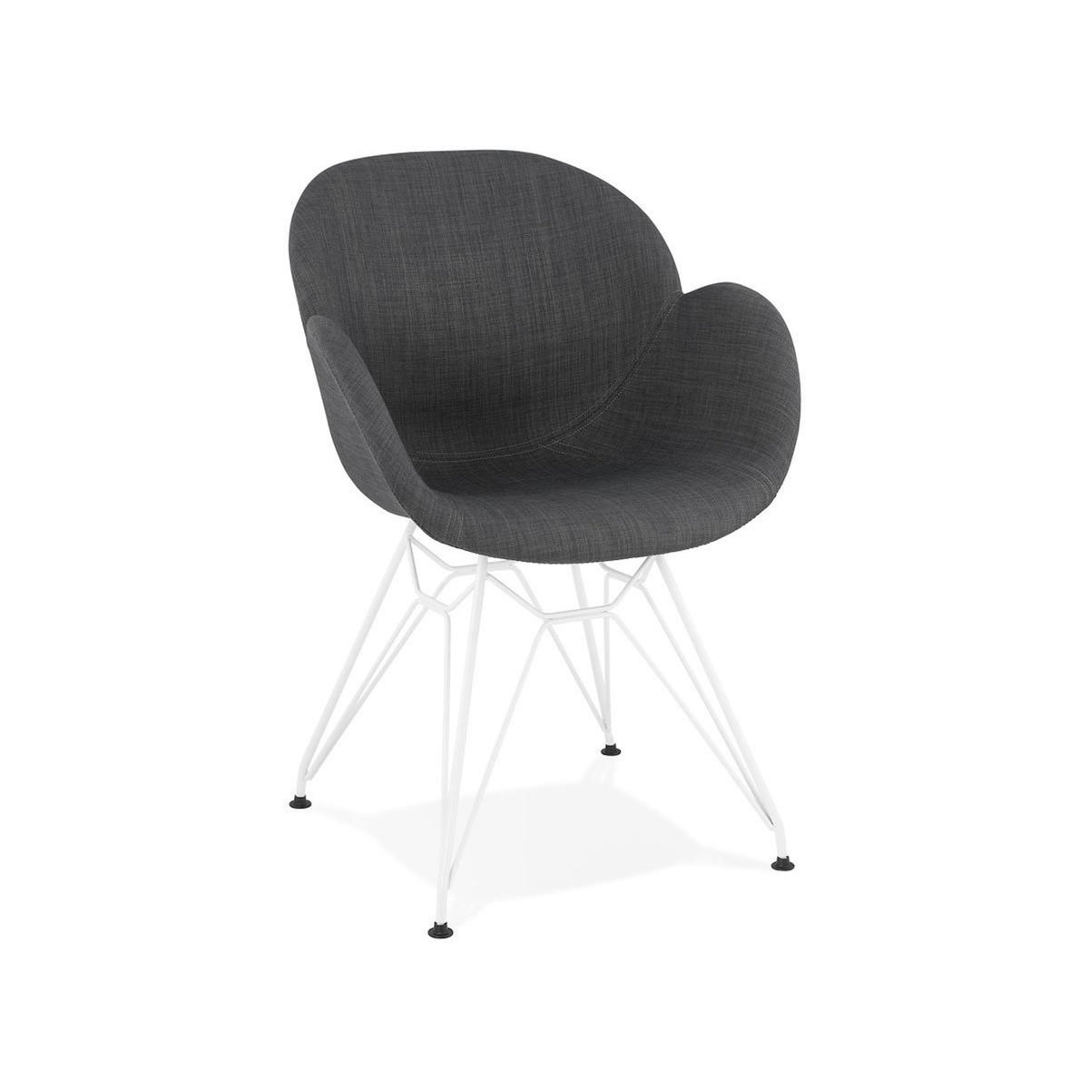 Paris Prix Fauteuil Design  Syndra  85cm Gris Foncé