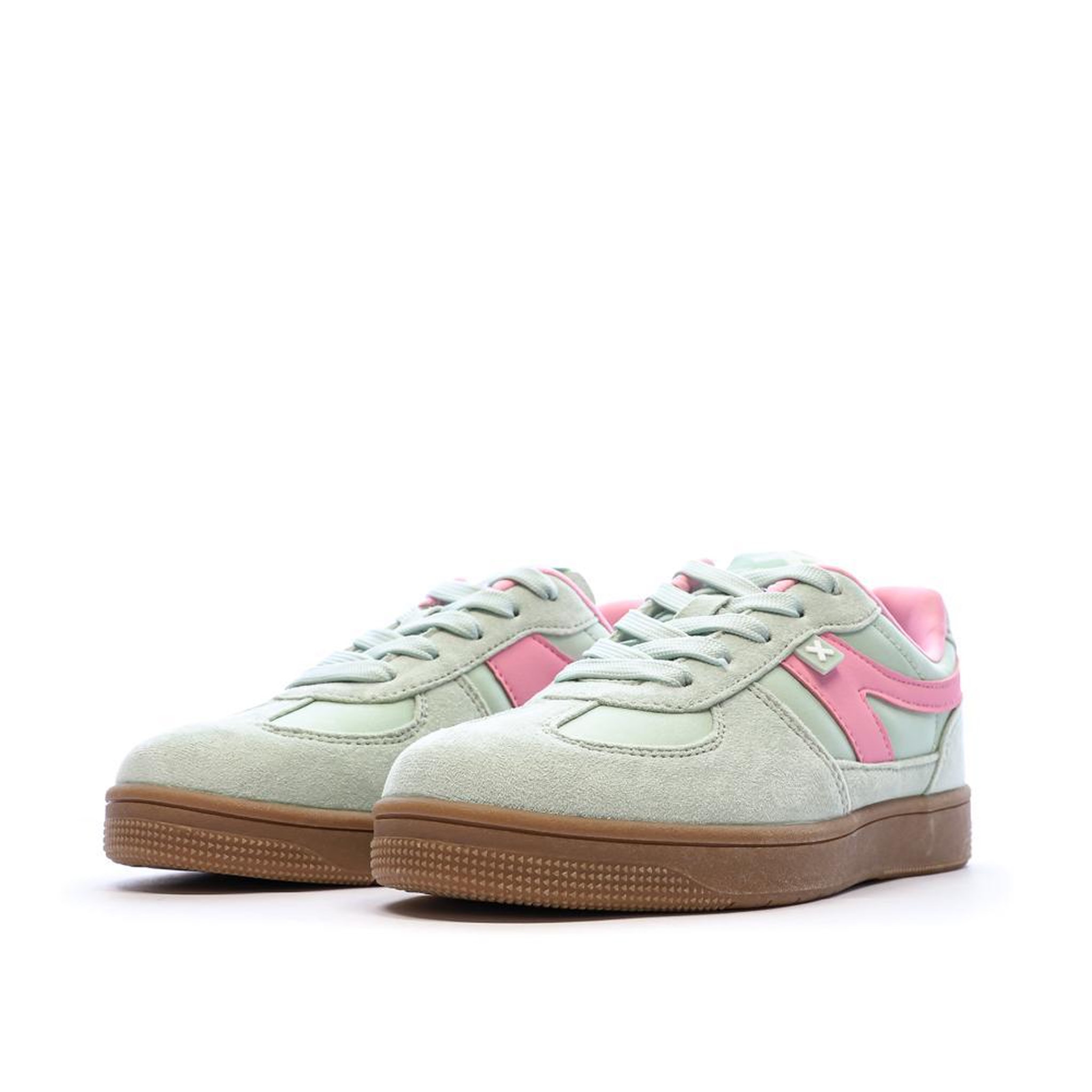Voir la diapositive 4 : XTI Baskets Vertes/Roses Fille Xti 151149