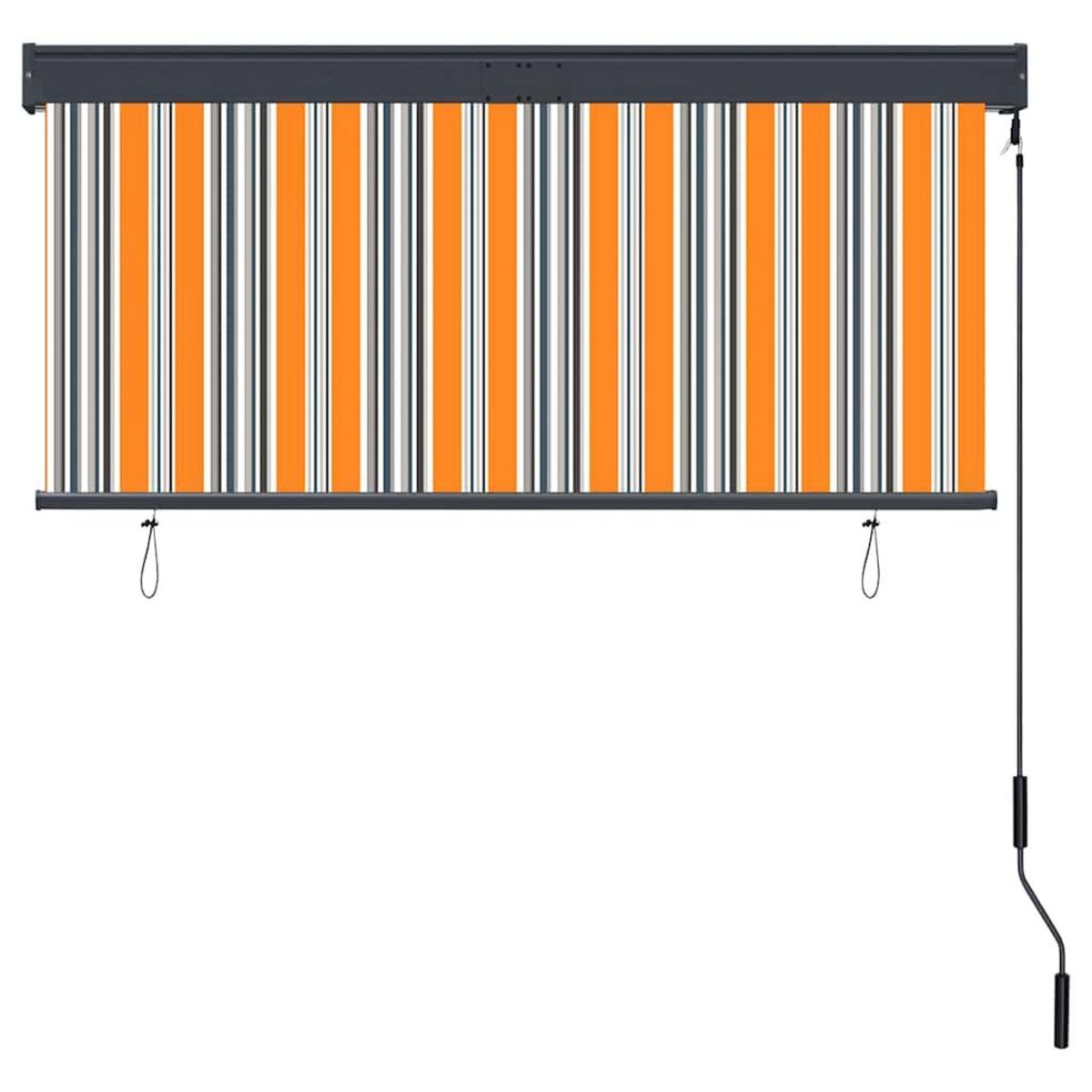 VIDAXL Store roulant d'exterieur 140x250 cm Jaune et bleu