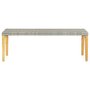 Voir la diapositive 2 : VIDAXL Banc de jardin 80 cm Resine tressee Gris