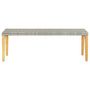 Voir la diapositive 2 : VIDAXL Banc de jardin 80 cm Resine tressee Gris