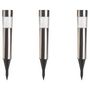Voir la diapositive 3 : Inkazen Lot de 4 bornes tube solaire Gris