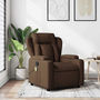 Voir la diapositive 1 : VIDAXL Fauteuil de massage inclinable Marron Tissu