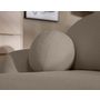 Voir la diapositive 3 : BEST MOBILIER Berenice - canapé d'angle droit 4 places convertible avec coffre en tissu bouclette