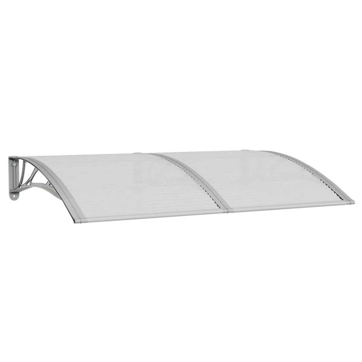 VIDAXL Auvent de porte Gris 150x100 cm Polycarbonate