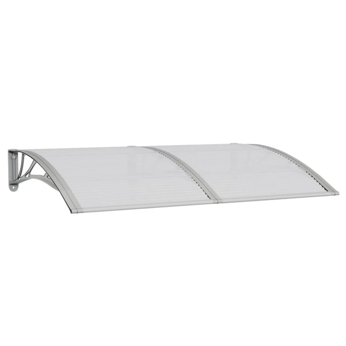 VIDAXL Auvent de porte Gris 150x100 cm Polycarbonate