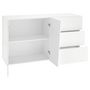 Voir la diapositive 3 : Buffet 2 portes 3 tiroirs L140cm VERONA