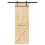 VIDAXL Porte coulissante et kit de quincaillerie 80x210 cm pin massif