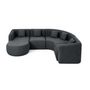 Voir la diapositive 3 : LISA DESIGN Ikare - canapé modulable d'angle gauche - 5 places - avec méridienne - en tissu